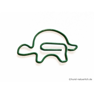 Tiermotiv Büroklammern 15 Stück Schildkröte, grün