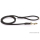 Fettlederleine 1,35m x 10mm schwarz mit Handschlaufe + Ring, Messing Haken