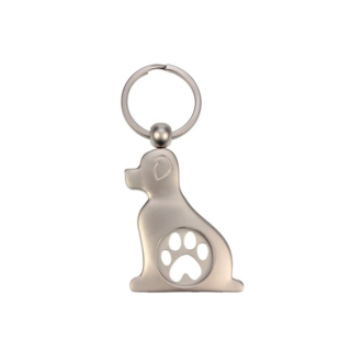 Schlüsselanhänger Hund mit Einkaufswagen-Chip
