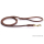 Fettlederleine 1m x 12mm braun mit Handschlaufe + Ring, Messing Haken