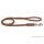 Fettlederleine 1,35m x 12mm cognac mit Handschlaufe, Chrom Haken