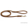 Fettlederleine 1,35m x 12mm cognac mit Handschlaufe, Messing Haken