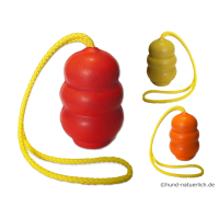 Vollgummi Bouncer Ball mit Wurfseil, mit Lagerspuren