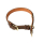Zugstopp Lederhalsband braun, Messing Gr. 60