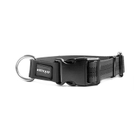 Mystique Hundehalsband gummiert 25mm breit, schwarz Gr....