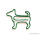 Tiermotiv Büroklammern 15 Stück Hund, grün