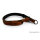 Zugstopp Lederhalsband cognac, schwarz matt Gr. 45