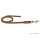 Fettlederleine 1m x 15mm cognac ohne Handschlaufe, Messing