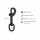 Bolzenkarabiner Zinkdruckguss schwarz matt mittel 70mm