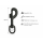 Bolzenkarabiner Zinkdruckguss schwarz matt groß 86mm