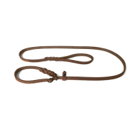 Fettleder Moxonleine braun mit Zugstop 150cm x 15mm,...