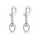 2 Stück Karabiner-Haken mit Drehgelenk silber - 67mm klein