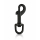 2 Stück Karabiner-Haken Zinkdruckguss schwarz matt klein - 70mm mittel groß
